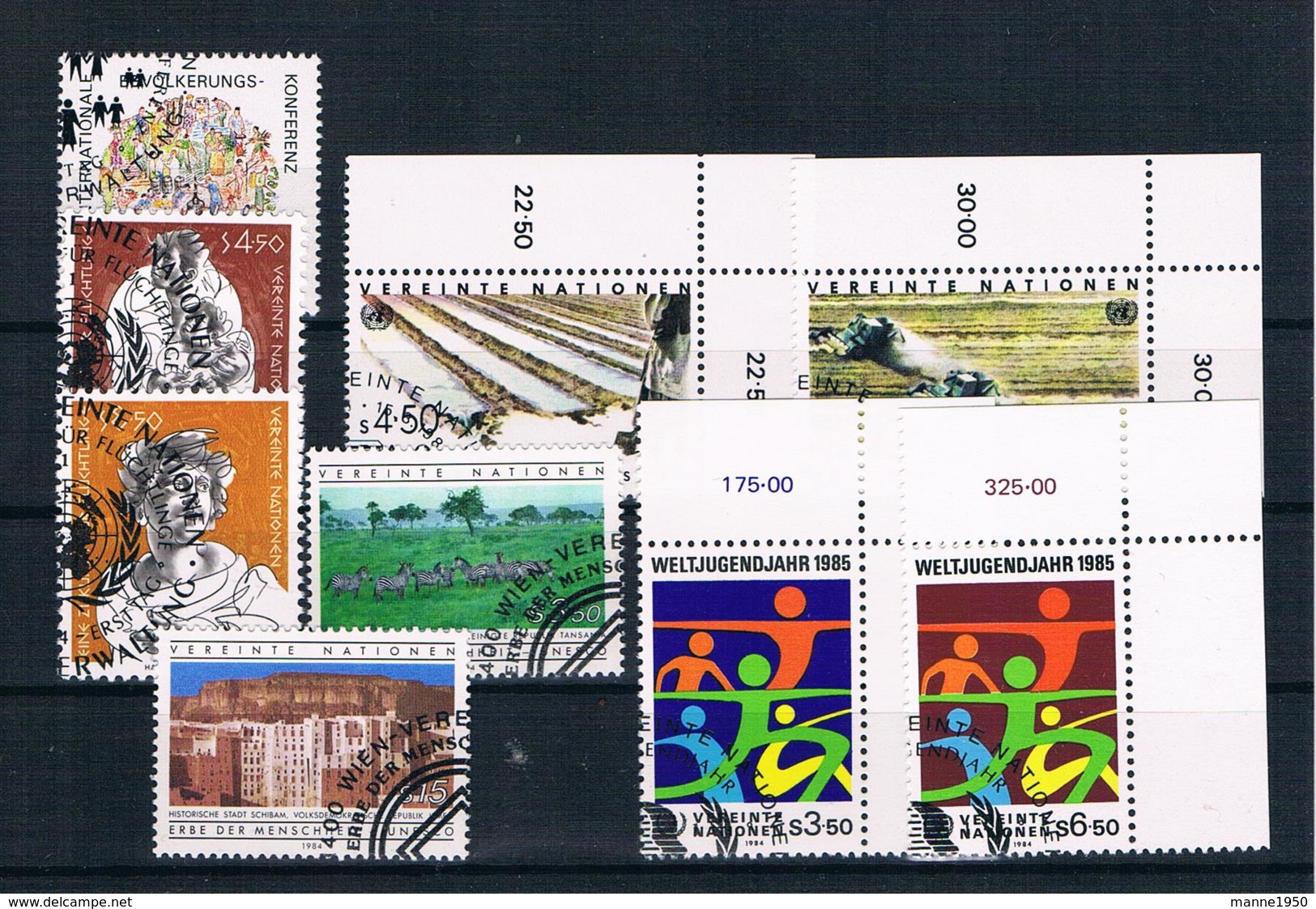 Vereinte Nationen - Wien 1984 Kompletter Jahrgang Gestempelt - Collections, Lots & Séries