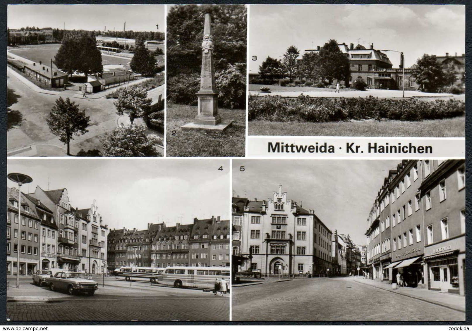 C9246 - TOP Mittweida Kr. Hainichen - Verlag Bild Und Heimat Reichenbach - Stadion Bus Ikarus - Mittweida