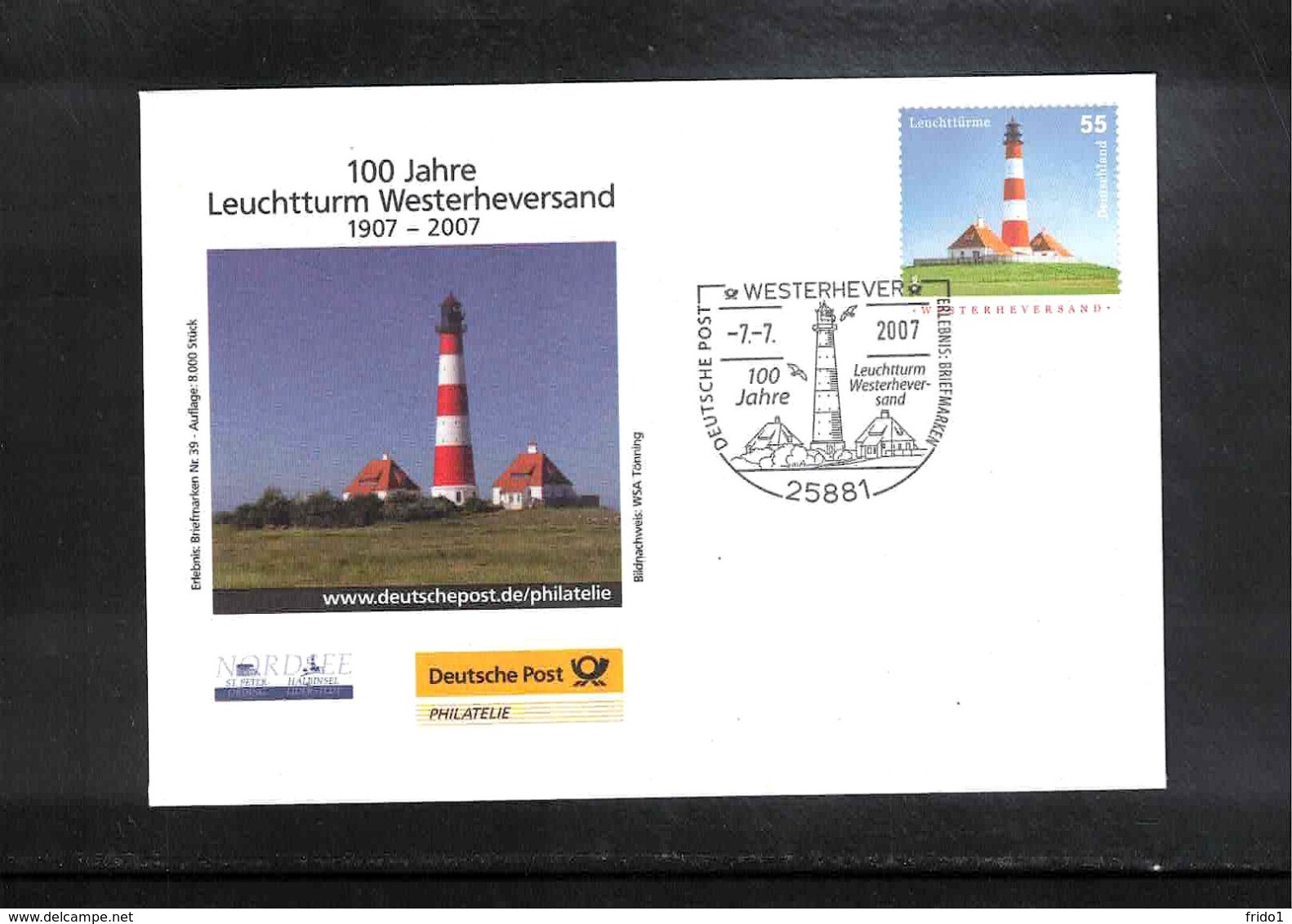 Germany / Deutschland 2007 Lighthouse / Leuchtturm Interesting Cover - Lighthouses