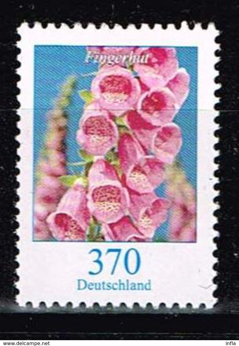 Bund 2019,Michel# 3501 ** Blumen: Fingerhut Und Rollennummer 25 - Unused Stamps