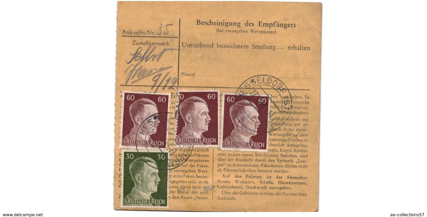 Allemagne  / Colis Postal  / Départ   Kopreinitz  /  Pour Waldheim - Lettres & Documents