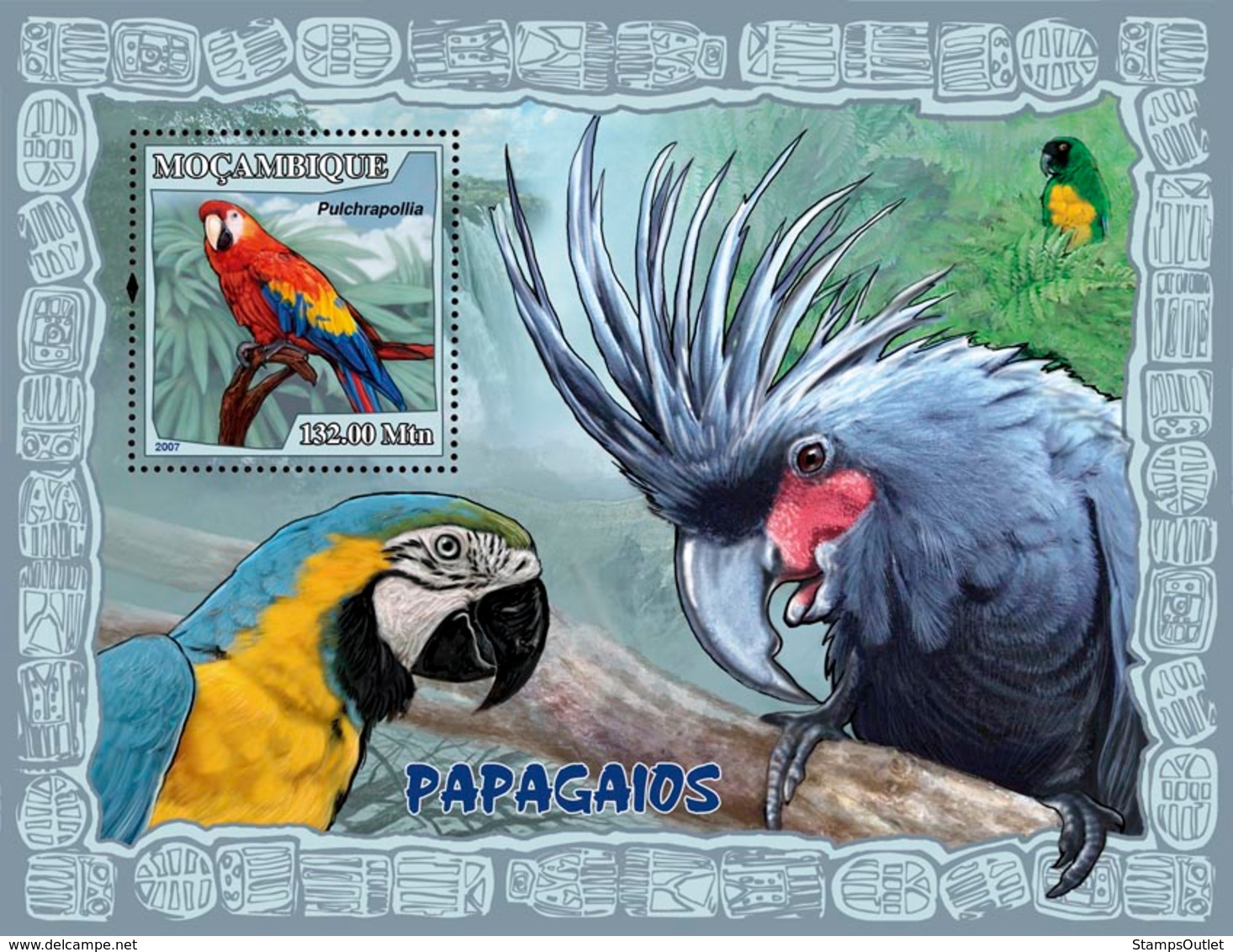 Mozambique 2007 MNH - Parrots. Sc 1790, YT 171, Mi 3031/BL226 - Mosambik