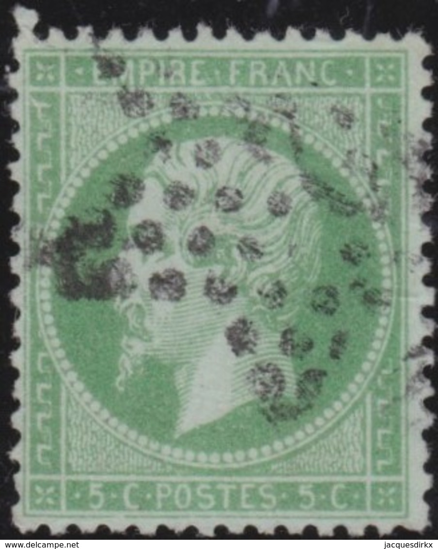 France         .    Yvert       .        20        .       Oblitéré - 1862 Napoleon III