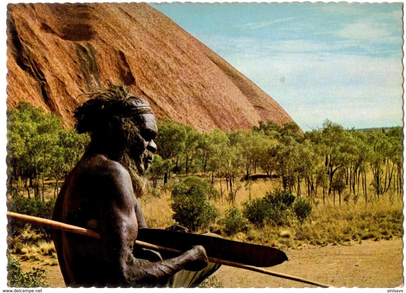 Ayers Rock Central Australia - A  Pitjandjara Aborigine Near Kundu Gorge - Aborigeni