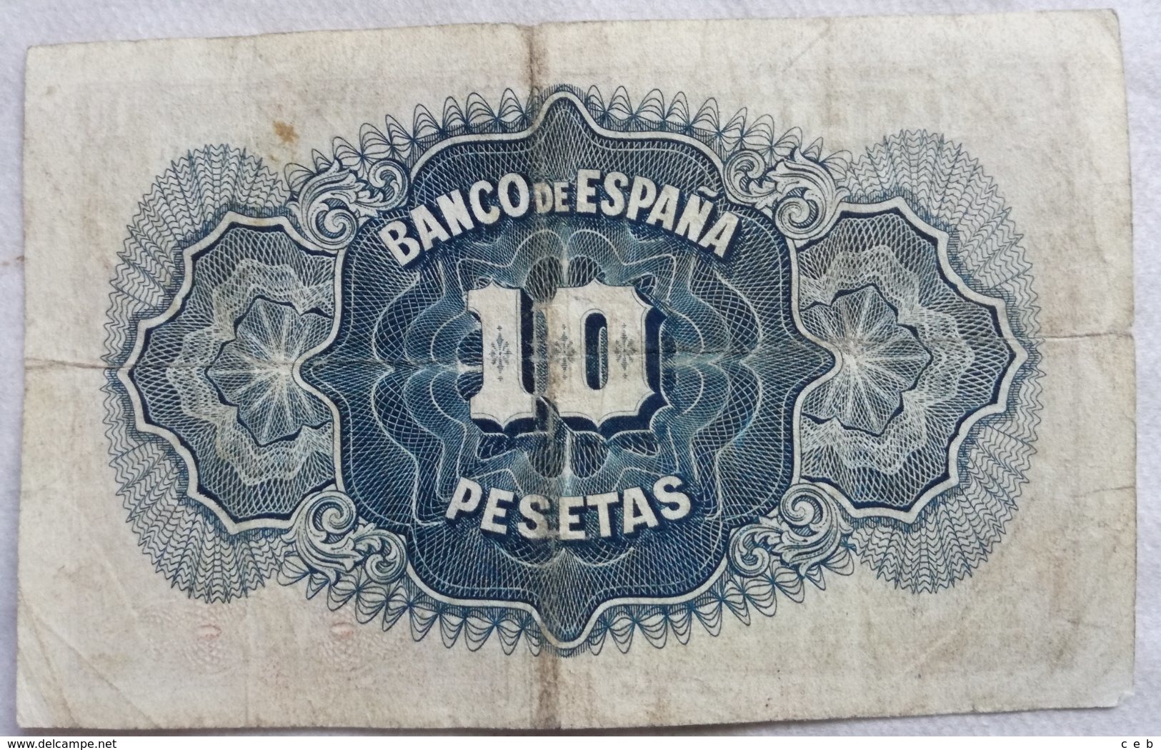 Billete 10 Pesetas. 1935. República Española. Sin Serie - 10 Pesetas