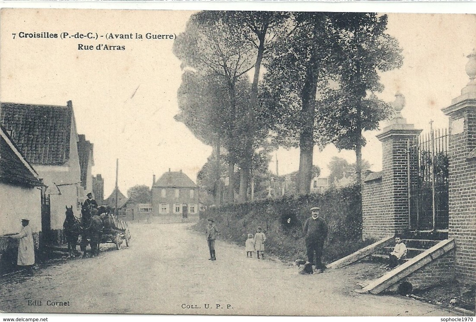 2020 - PAS DE CALAIS - 62 - CROISILLES - Avant Guerre 14 - Rue D'Arras - Croisilles