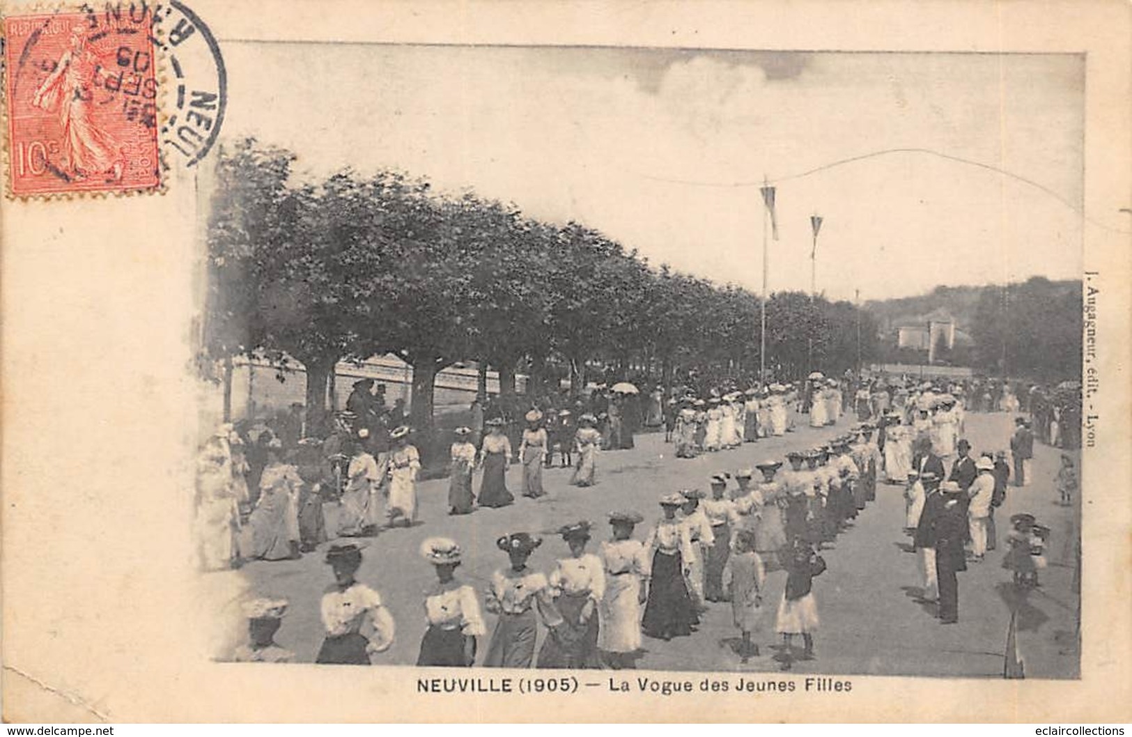 Neuville Sur Saône          69       La Vogue Des Jeunes Filles  1905         ( Voir Scan) - Neuville Sur Saone
