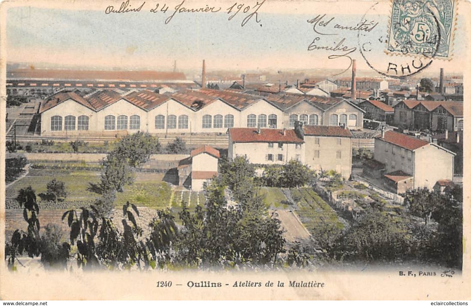 Oullins          69       Ateliers De La Mulatière         ( Voir Scan) - Oullins