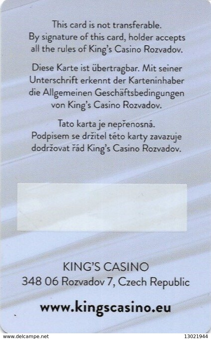 REPUBBLICA CECA KEY CASINO  King's   -     Rozvadov - Casinokarten