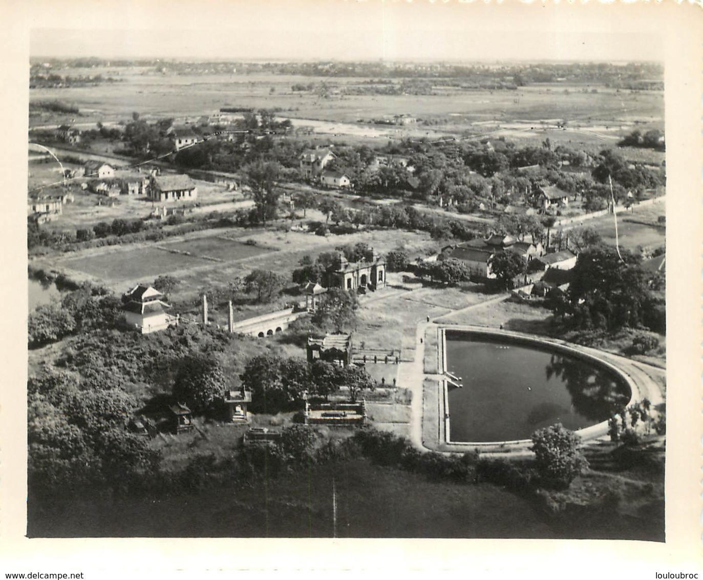 HANOI PHOTO ORIGINALE 1949 LA PISCINE  FORMAT 13.50 X 11 CM - Vietnam