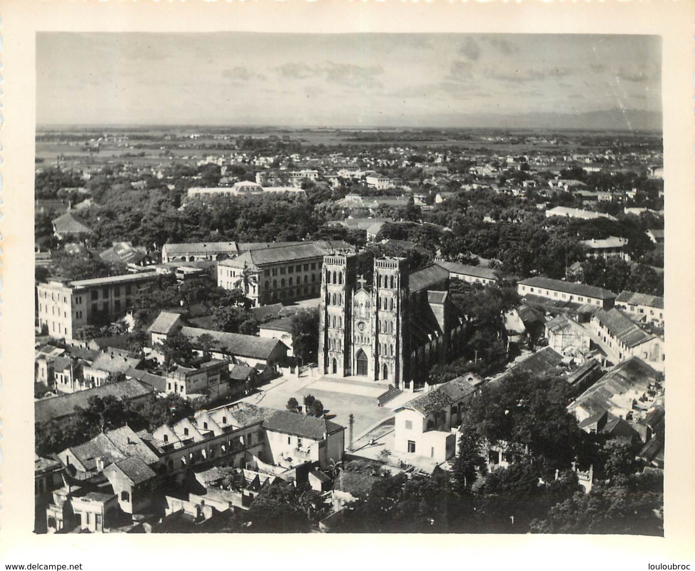 HANOI PHOTO ORIGINALE 1949  LA CATHEDRALE   FORMAT 13.50 X 11 CM - Vietnam