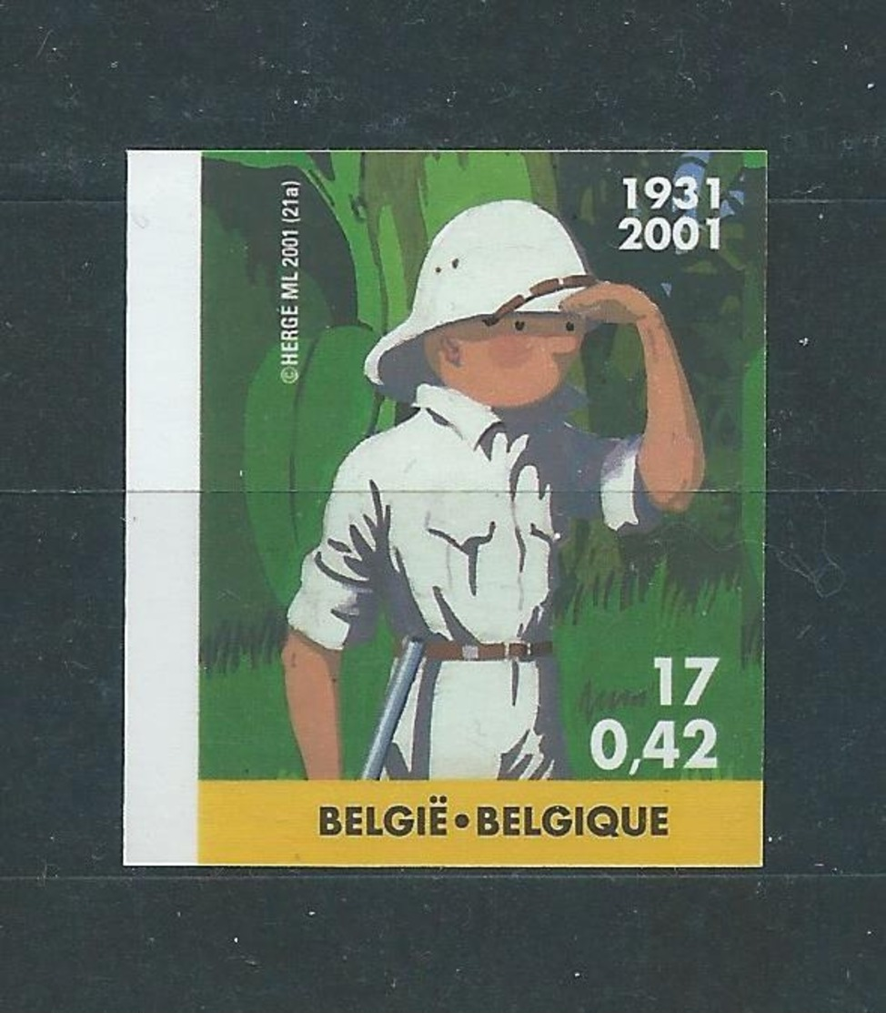 Timbre Non Dentelé Numéroté (n° 989) BD Tintin 3048 Cote 325 € - Sonstige & Ohne Zuordnung