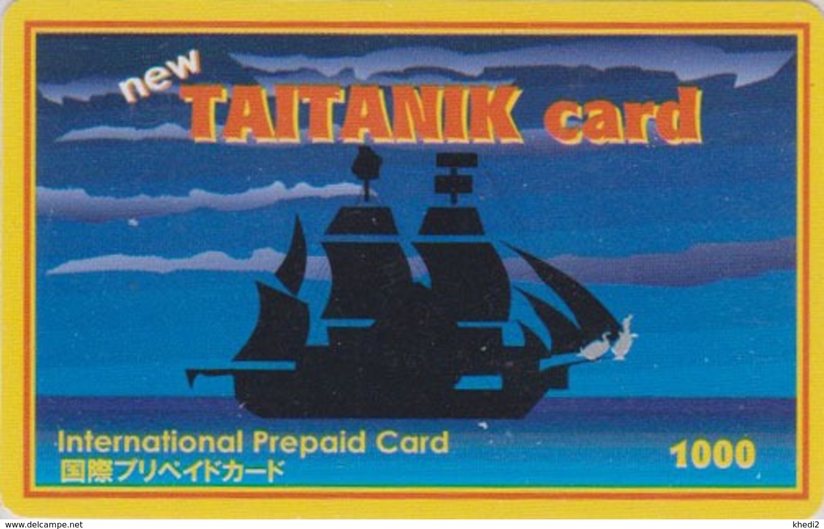 Télécarte Prépayée Japon - BATEAU VOILIER  -  SAILING SHIP - Japan Taitanik Prepaid Phonecard - SCHIFF - 171 - Bateaux