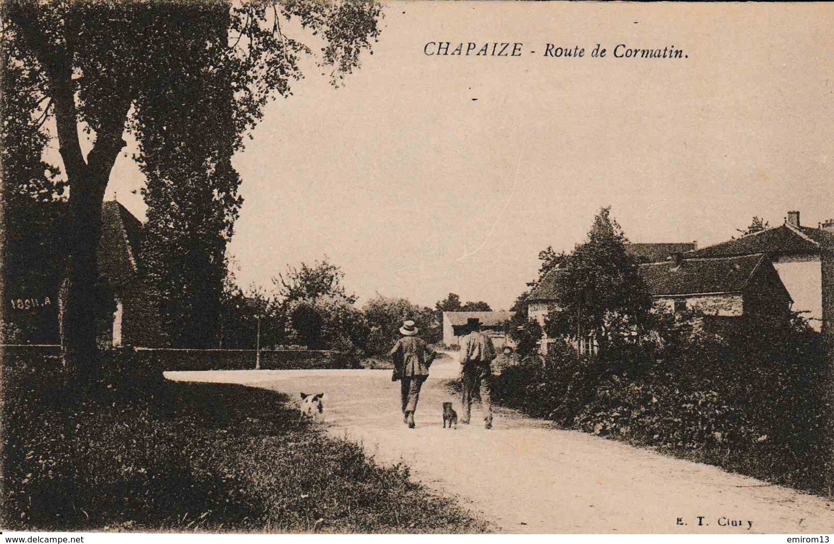 71 Chapaize Route De Cormantin Hommes Et Chiens - Andere & Zonder Classificatie