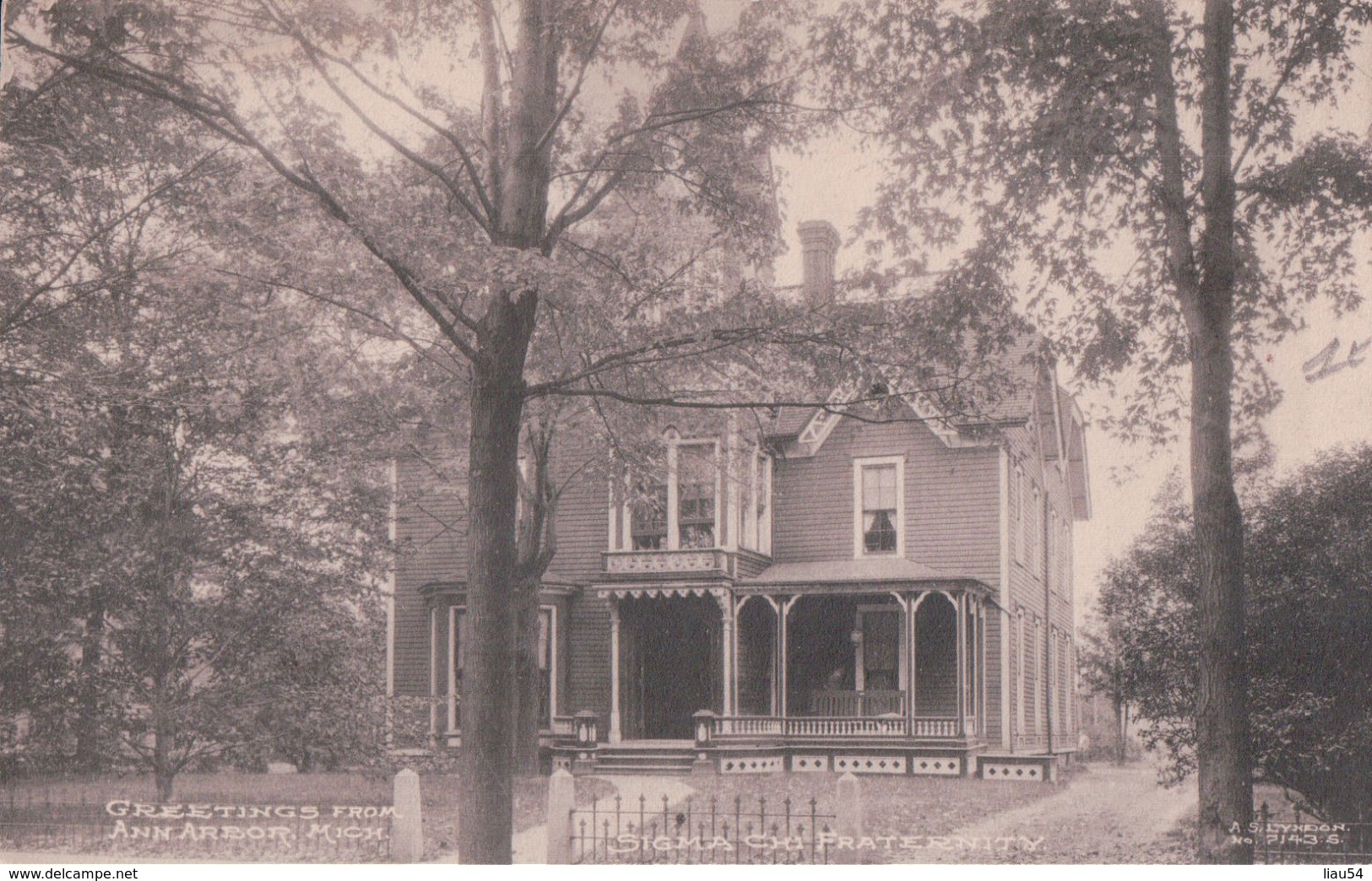 Greetings From Ann Arbor Mich Sigma CHI Fraternity - Ann Arbor