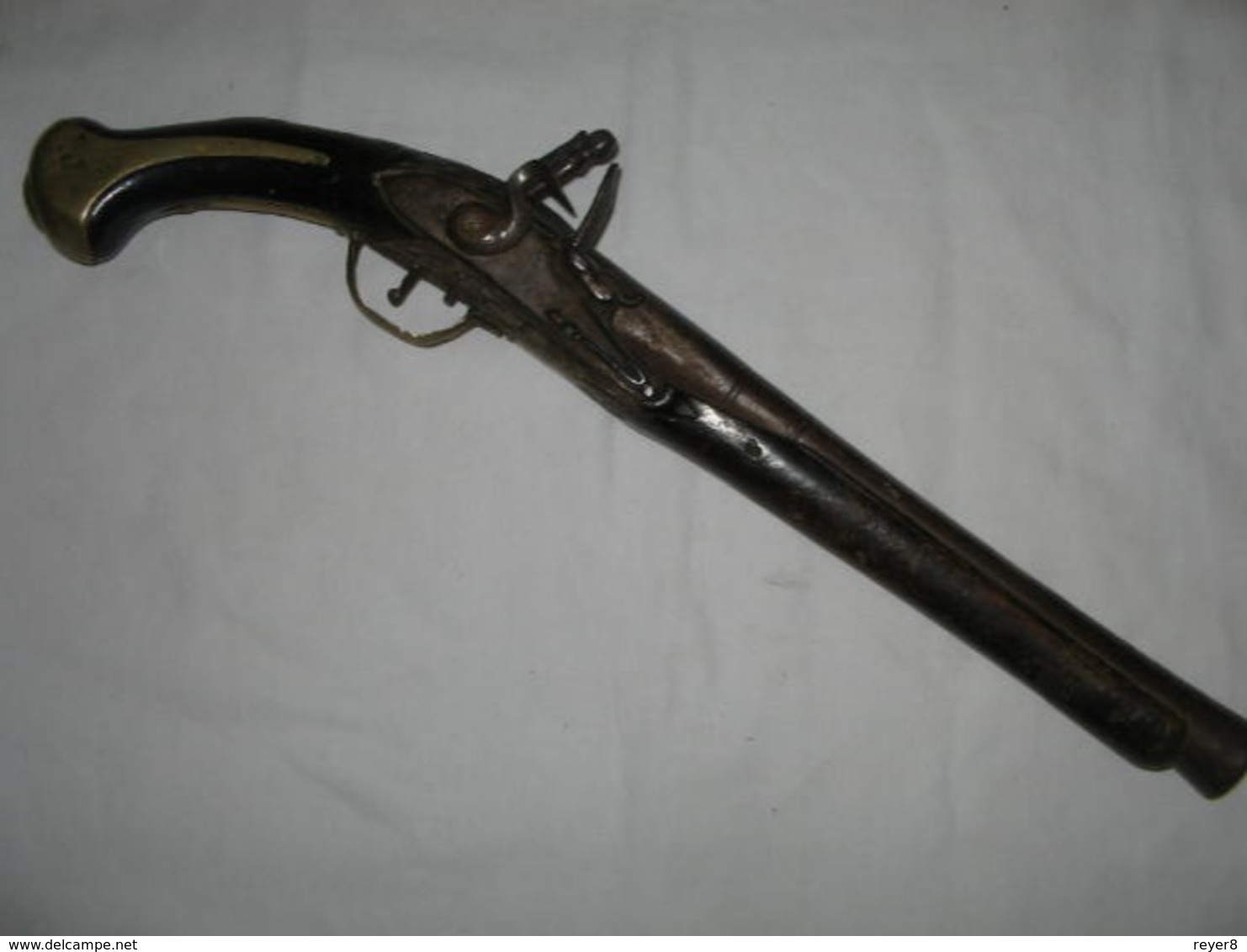 Ancien PISTOLET Silex Canon Tromblon XVIII  ,poudre Noire - Autres & Non Classés