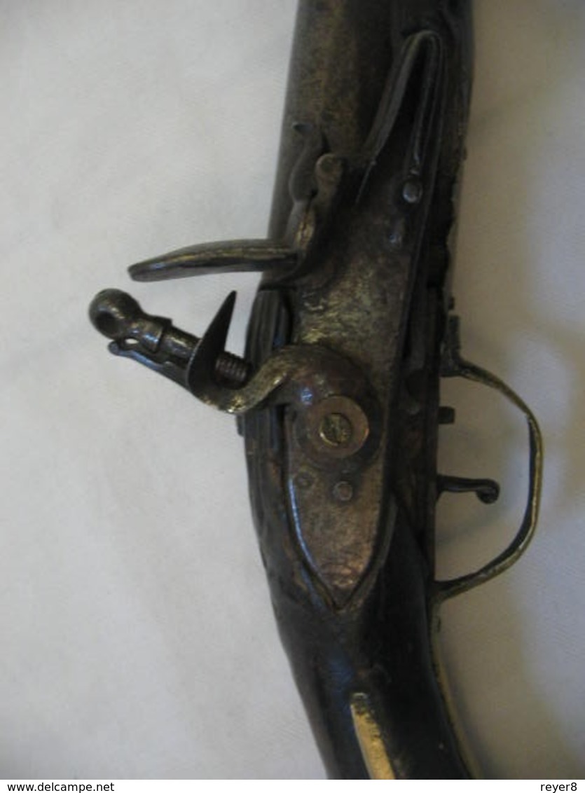 Ancien PISTOLET Silex Canon Tromblon XVIII  ,poudre Noire - Autres & Non Classés