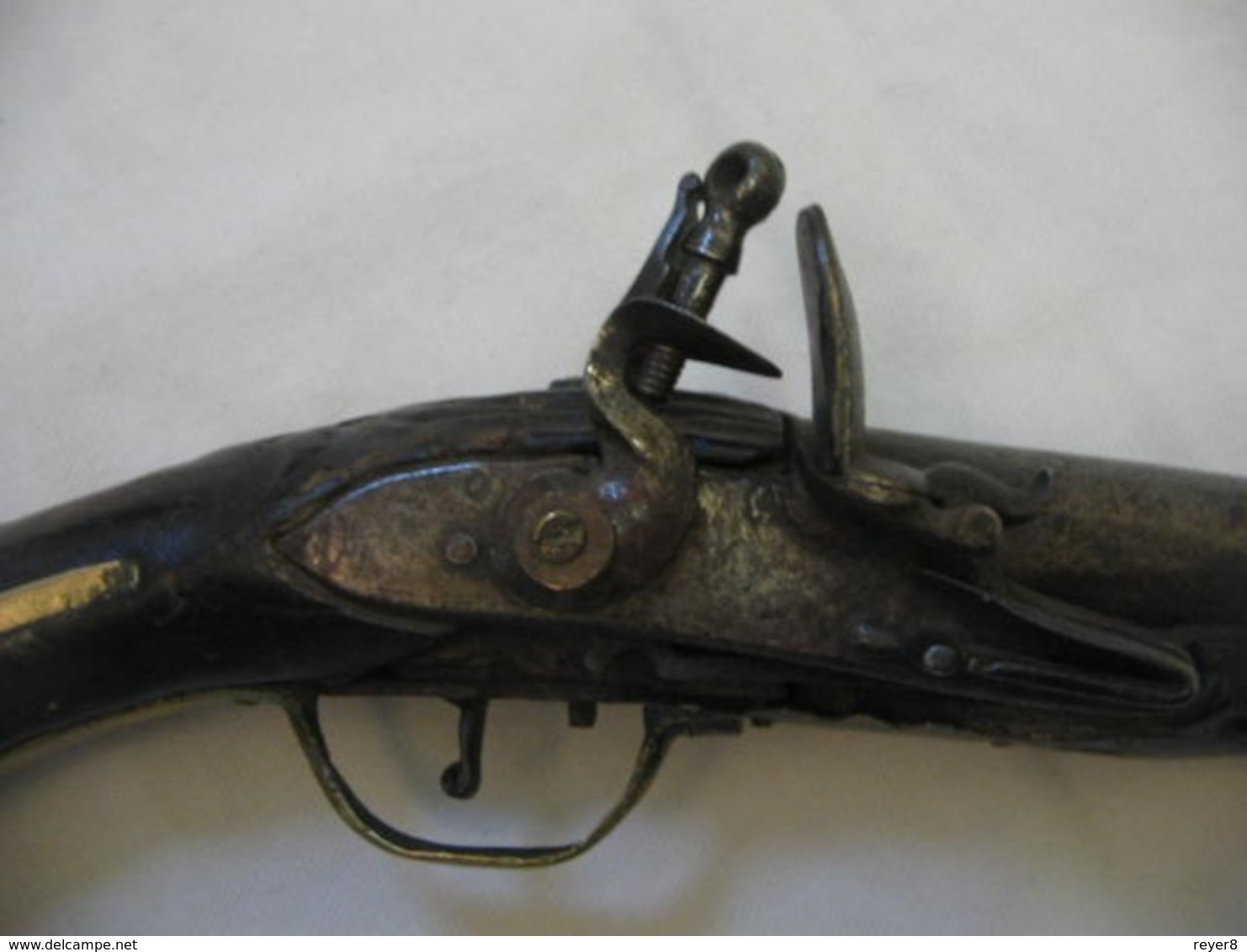 Ancien PISTOLET Silex Canon Tromblon XVIII  ,poudre Noire - Autres & Non Classés