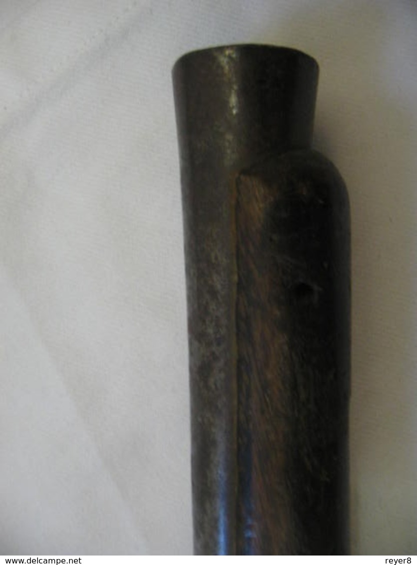 ancien PISTOLET silex canon Tromblon XVIII  ,poudre noire