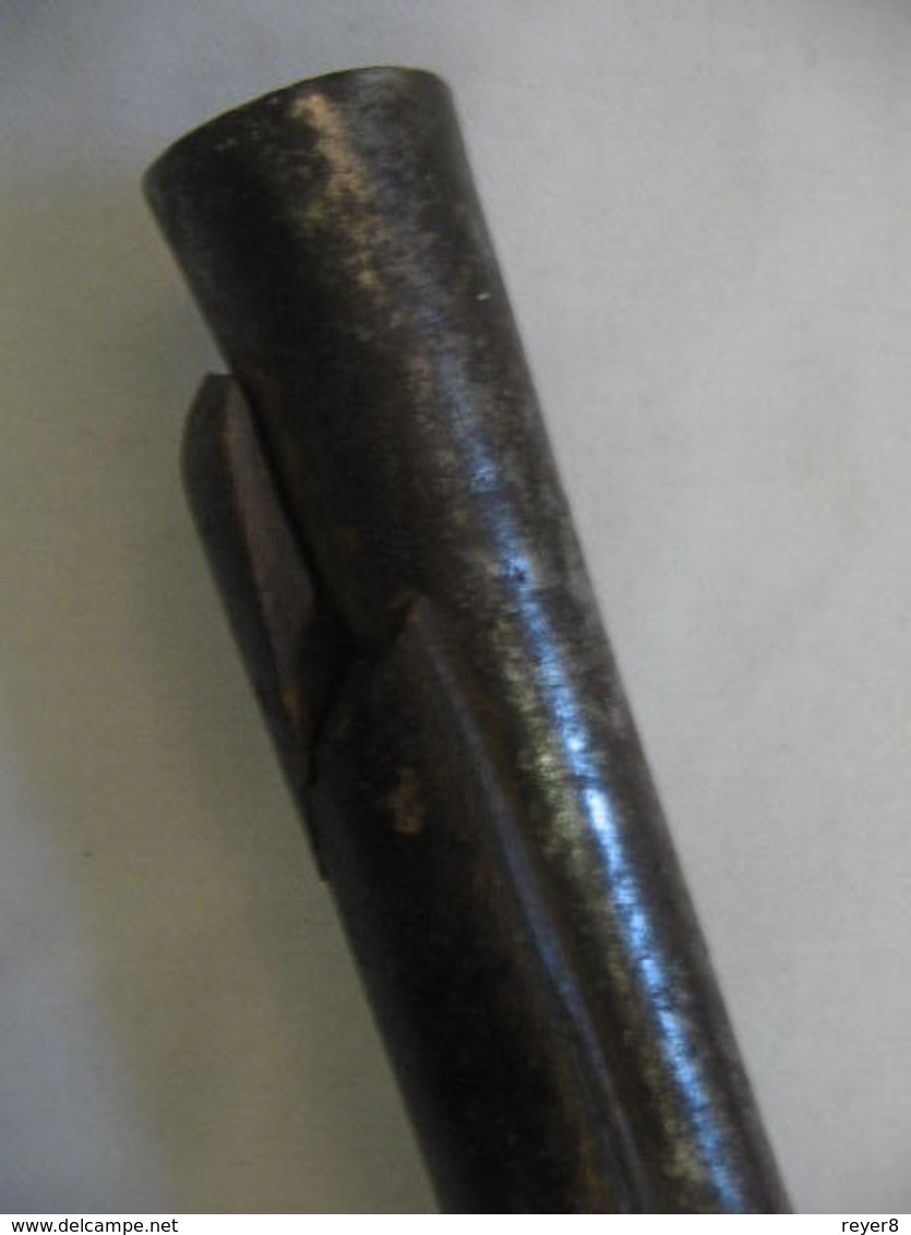 ancien PISTOLET silex canon Tromblon XVIII  ,poudre noire