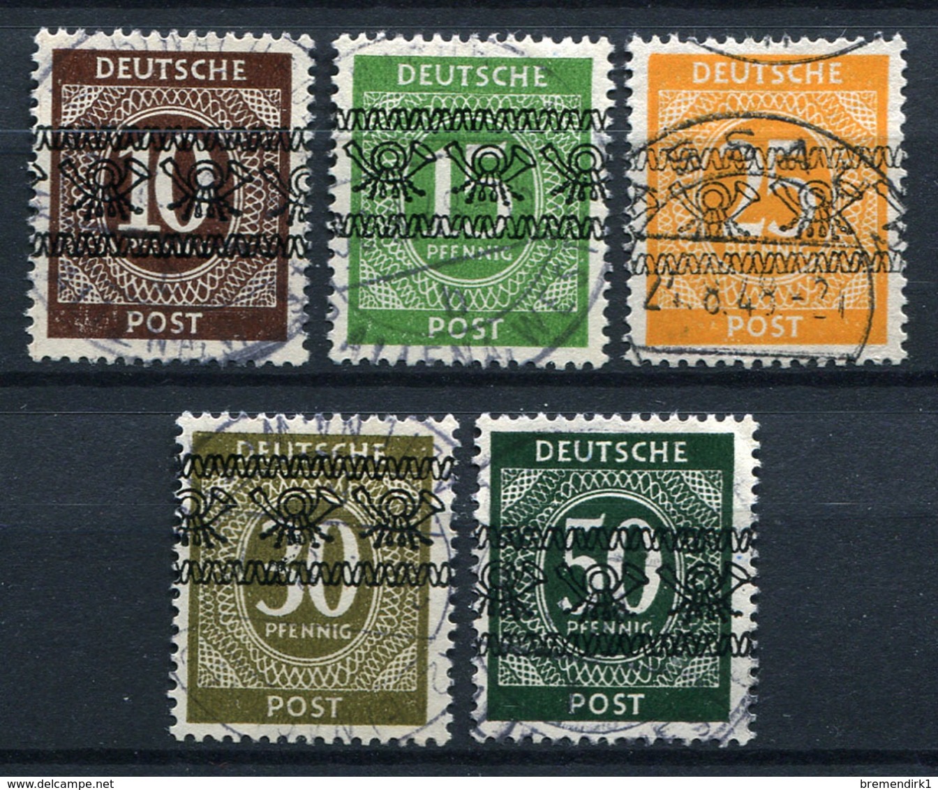 44470) ALL. BESETZUNG - Lot Gestempelt Aus 1948, 62.- € - Autres & Non Classés