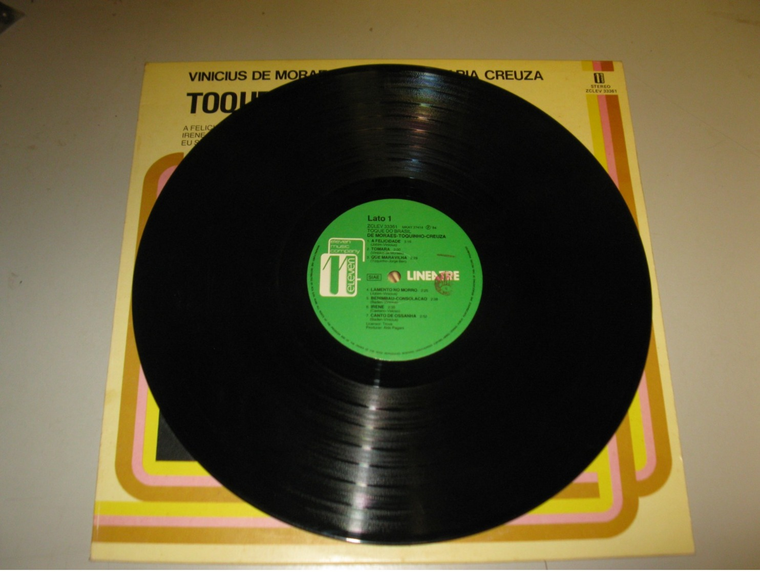 VINYLE VINICIUS DE MORAES / TOQUINHO / MARIA CREUZA 33 T ELEVEN / LINEATRE / RCA (1984) - World Music