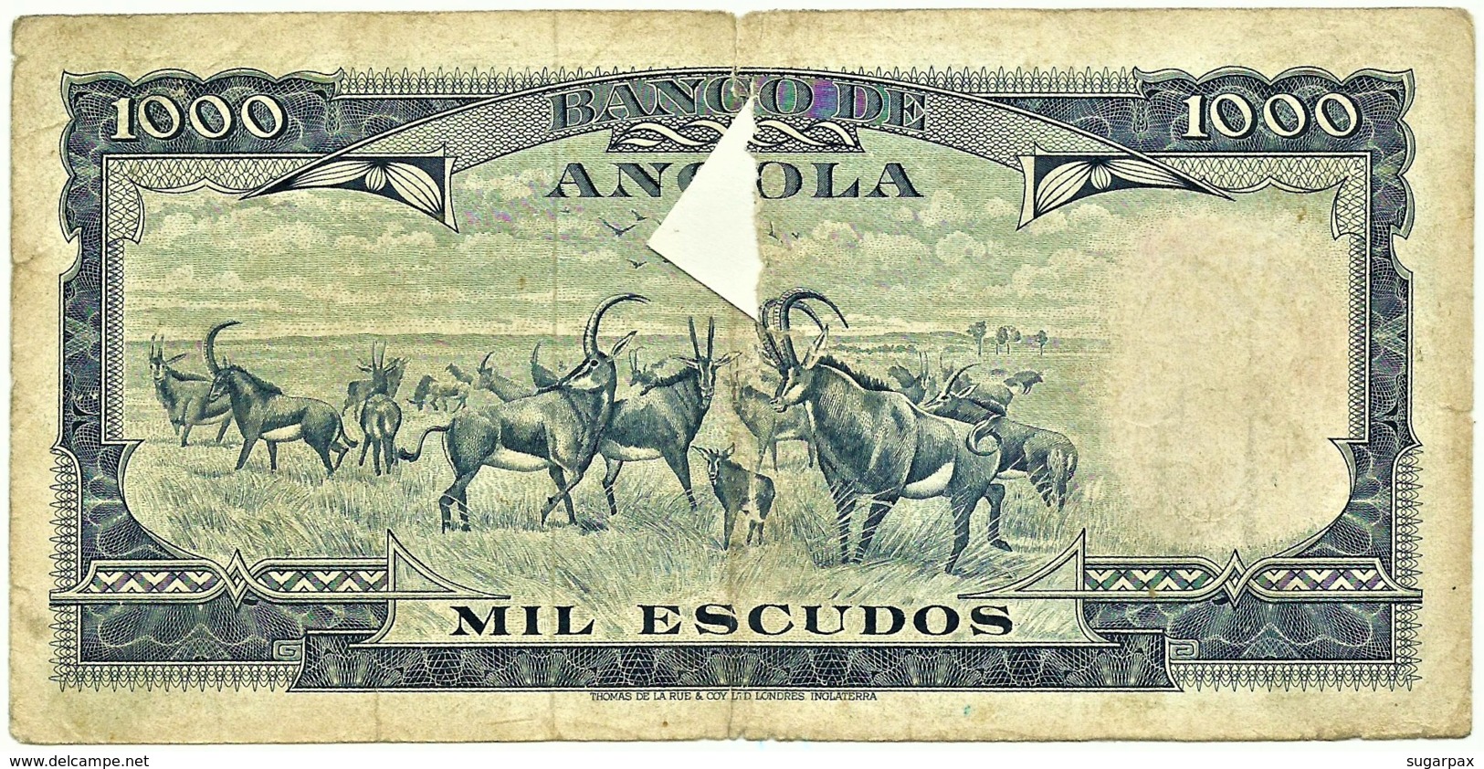 Angola - 1000 Escudos - 10.06.1970 - Pick 98 - Série V2 HG - Américo Tomás - PORTUGAL 1 000 - Angola