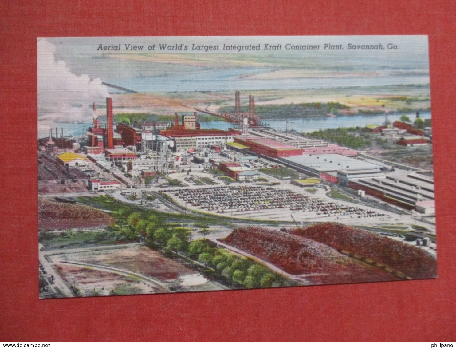 Aerial View  Kraft Container Plant   - Georgia > Savannah  Ref 3690 - Savannah