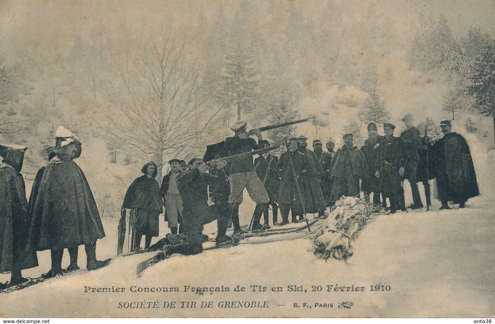 N74 - 38 - GRENOBLE - Isère - Société De Tir - Premier Concours Français De Tir En Ski - 20 Février 1910 - Grenoble