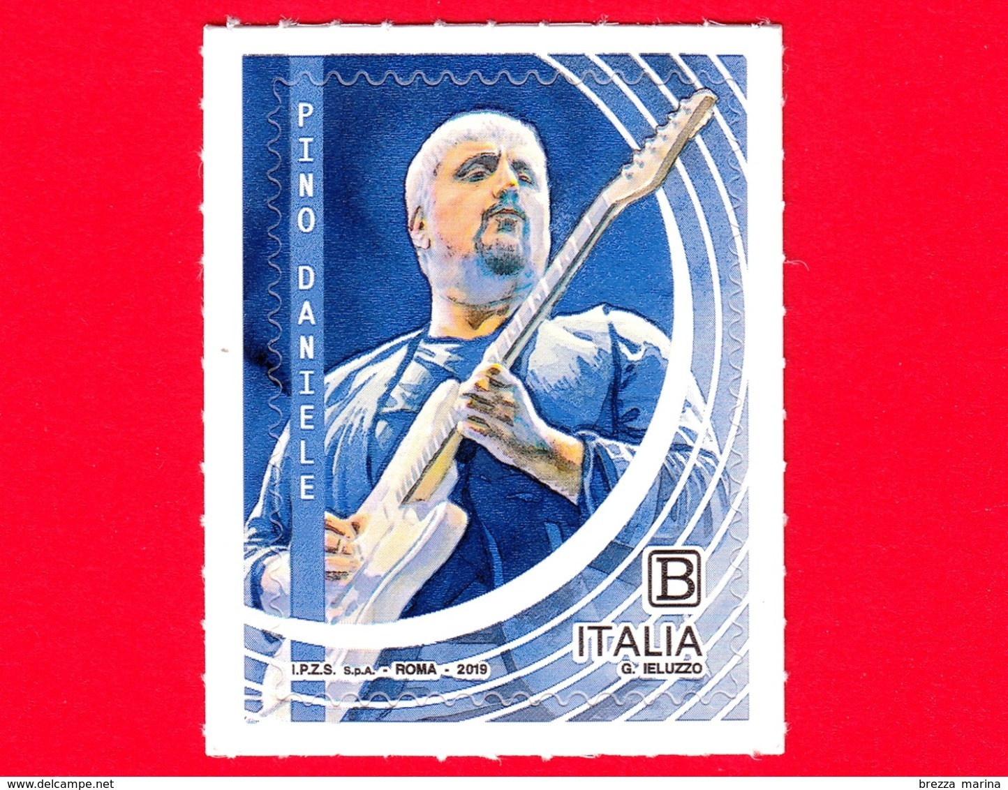 Nuovo - MNH - ITALIA - 2019 - Pino Daniele, Cantautore – Ritratto - B - 2011-20: Mint/hinged