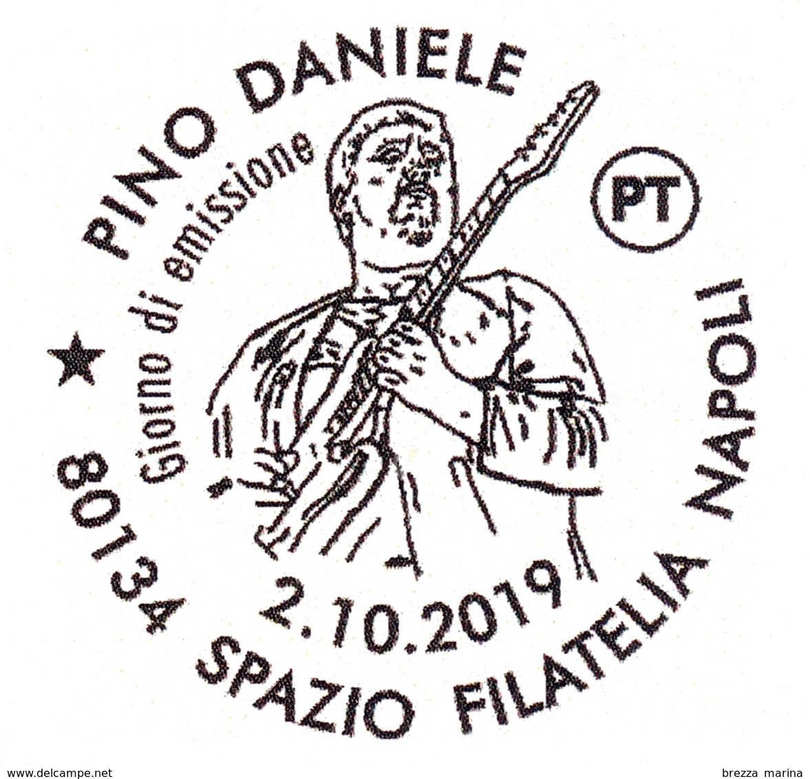 Nuovo - MNH - ITALIA - 2019 - Pino Daniele, Cantautore – Ritratto - B - 2011-20: Mint/hinged