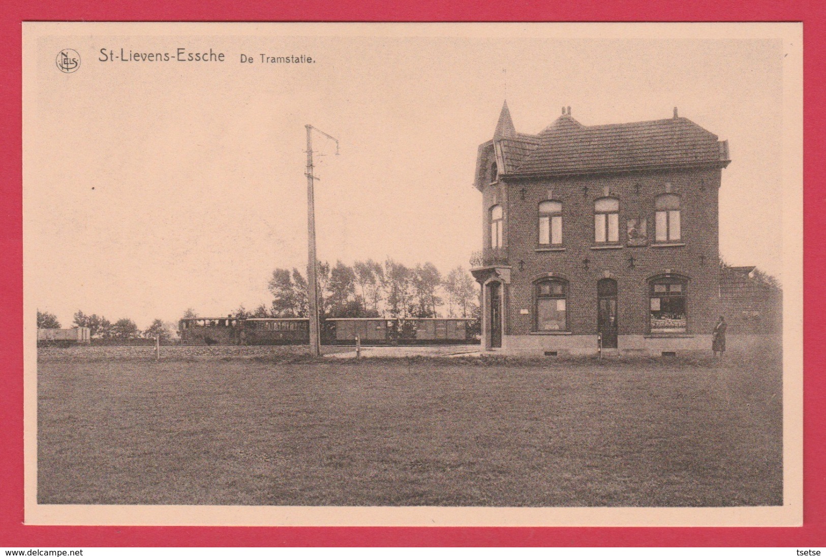 Sint-Lievens-Esse - De Tramstatie ( Verso Zien ) - Herzele