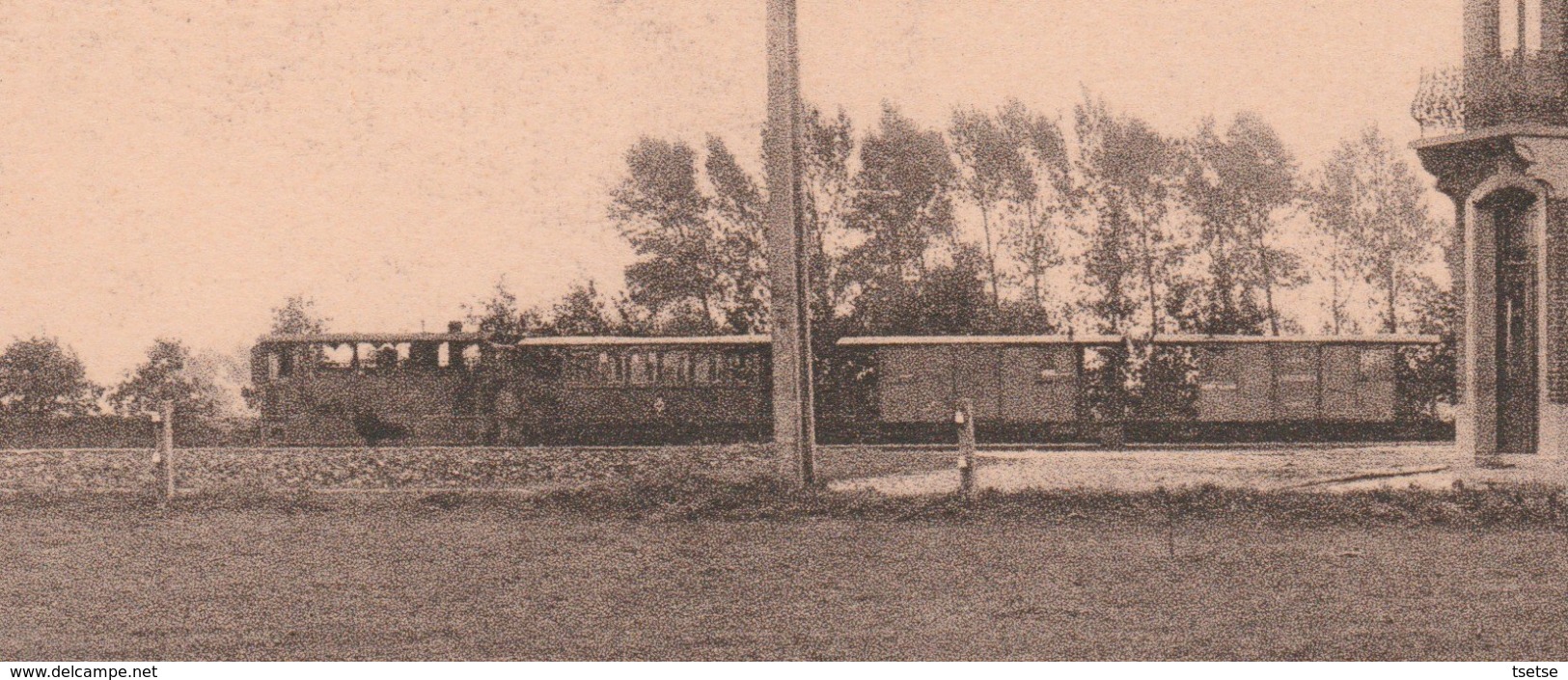 Sint-Lievens-Esse - De Tramstatie ( Verso Zien ) - Herzele