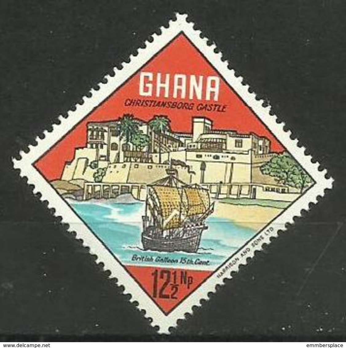 Ghana - 1967 Christiansborg Castle  12.5np MNH   Sc 302 - Ghana (1957-...)