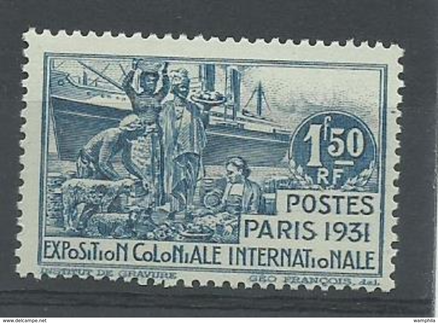 Cameroun 1931 Variété 152a Neuf** MNH Sans Cameroun, Cote YT 65€ - Neufs