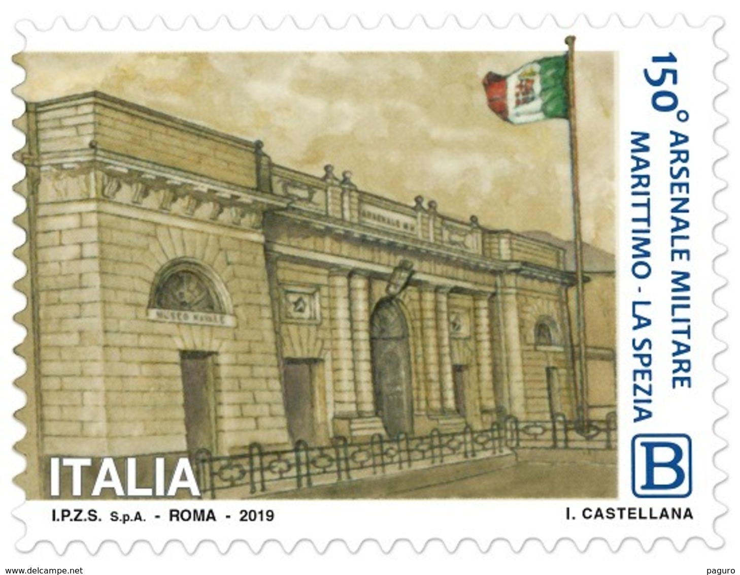 Italia Repubblica 2019 Arsenale Militare Marittimo Di La Spezia Euro 1,10 MNH** Integro - 2011-20:  Nuevos