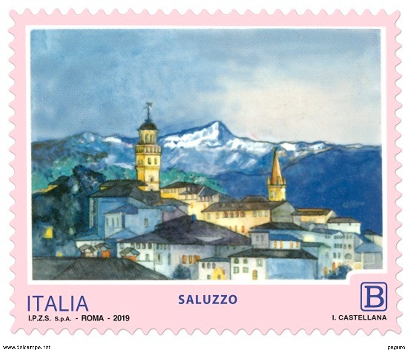 Italia Repubblica 2019 Serie Turistica Saluzzo Euro 1,10 MNH** Integro - 2011-20:  Nuevos