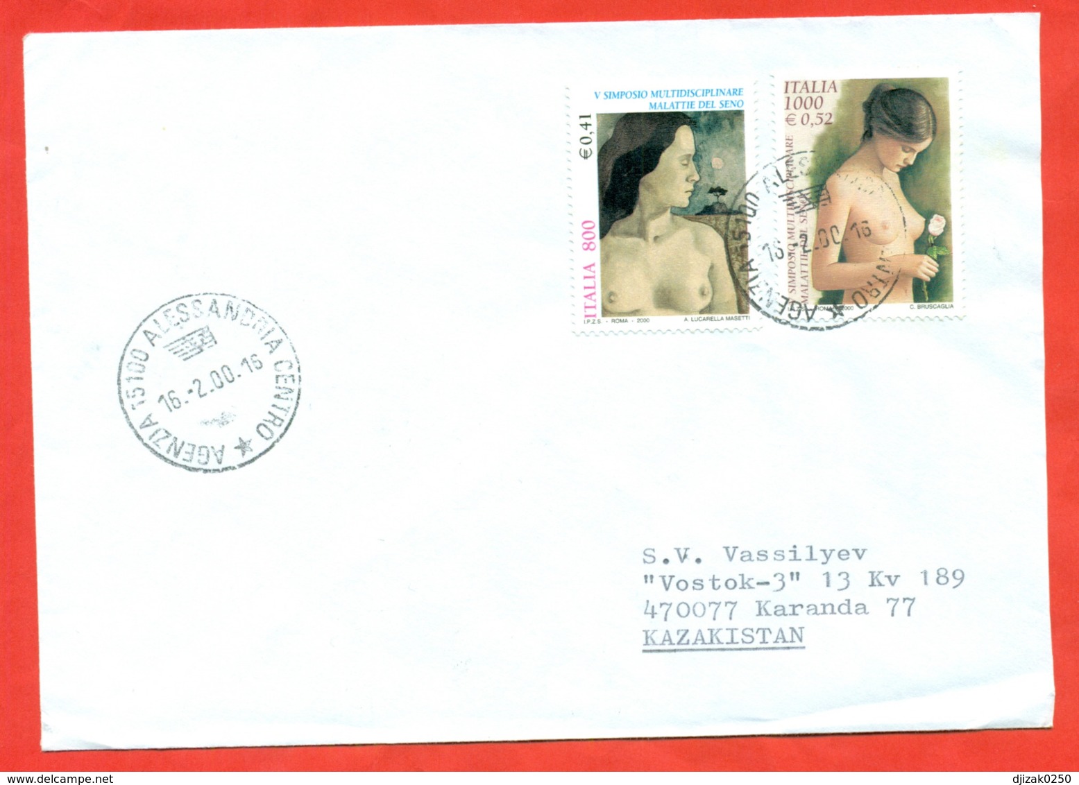 Italia 2000. Envelope Past Mail. - Nudes