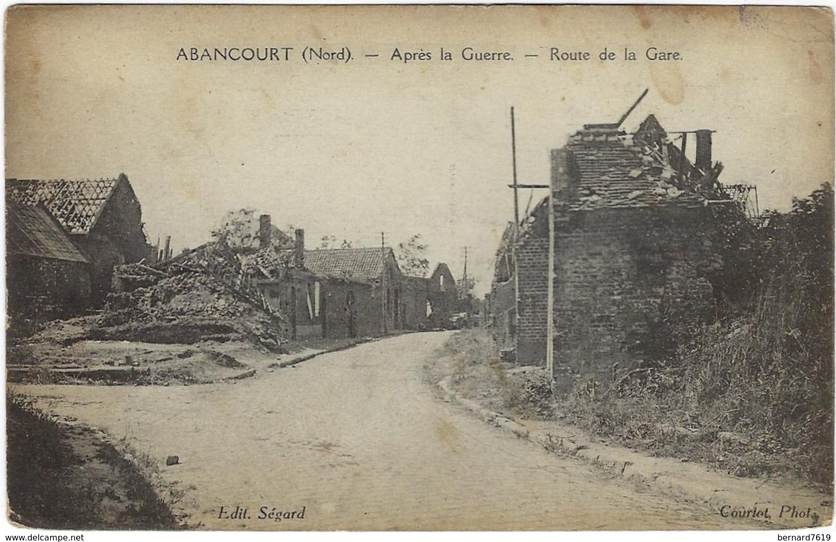 59  Abancourt  Apres La Guerre Route De La Gare - Andere & Zonder Classificatie