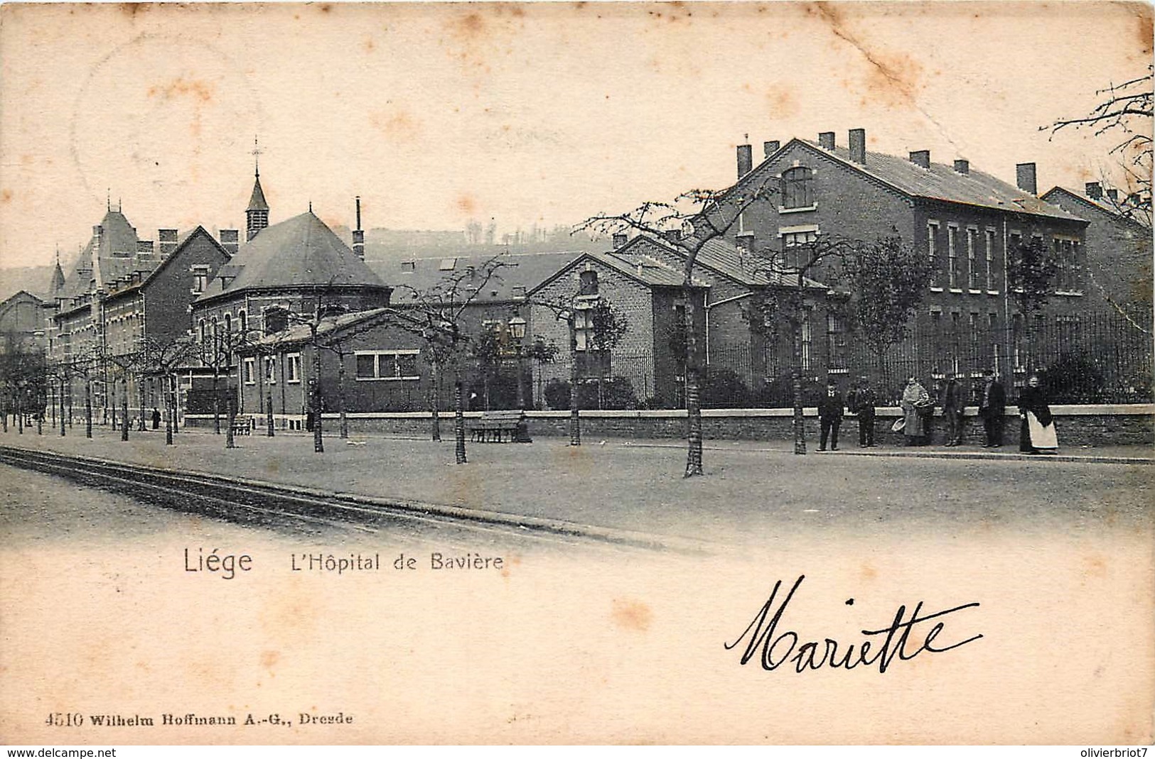 Belgique - Liège - L' Hôpital De Bavière - Edit. Hoffmann N° 4510 - Petit Pli - Liege