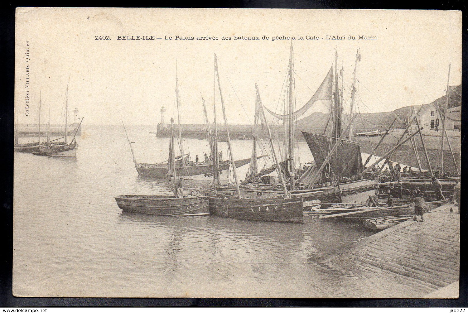 BELLE ILE EN MER 56 - LE PALAIS - Arrivée Des Bateaux De Pêche à La Cale - L'Abri Du Marin - A446 - Belle Ile En Mer