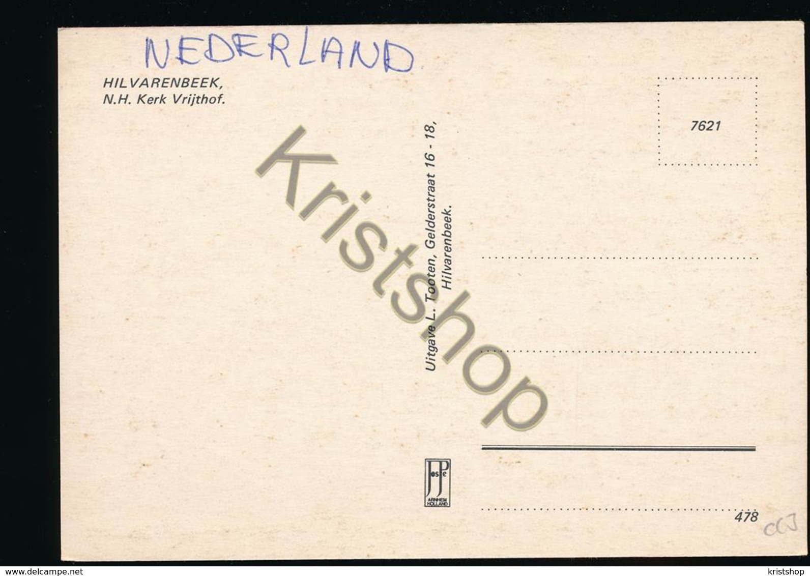 Hilvarenbeek - Ned. Herv. Kerk Vrijthof [AA27 1.303 - Autres & Non Classés