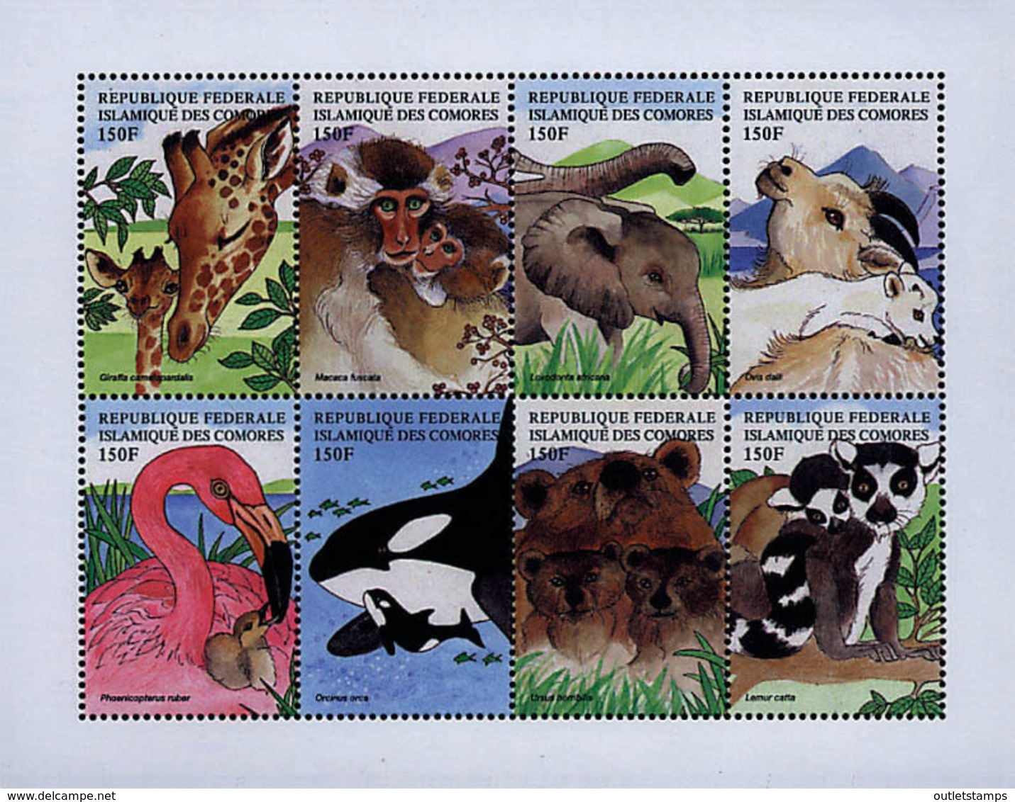 Ref. 587294 * NEW *  - COMORO Islands . 1999. FAUNA. FAUNA - Comores (1975-...)