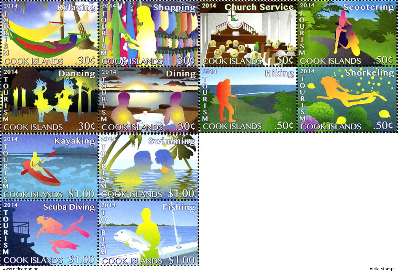 Ref. 324809 * NEW *  - COOK Islands . 2014. ACTIVIDADES DE OCIO - Cook Islands