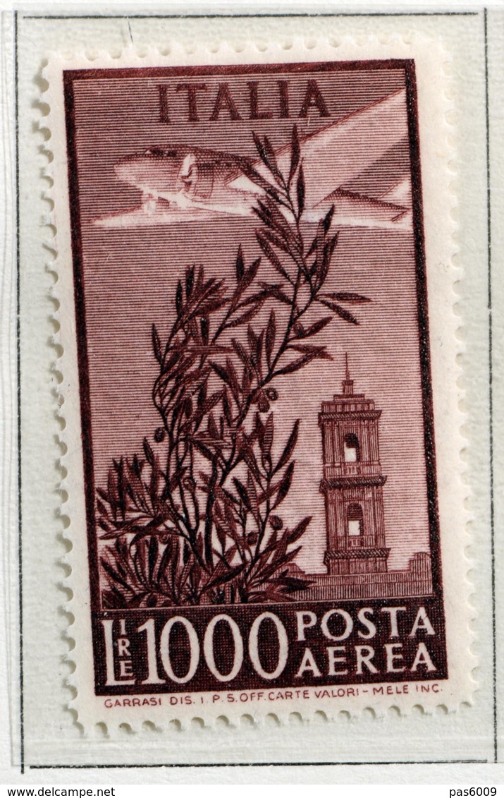 DB-193 - REPUBBLICA 1948 -  AEREA N A145  Lire 1000  SERIE CAMPIDOGLIO RUOTA  MNH - Poste Aérienne