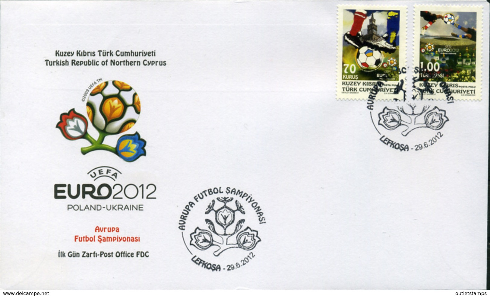 Ref. 345331 * NEW *  - CYPRUS. Turkish Adm. . 2012. EUROCOPA 2012 - Nuevos