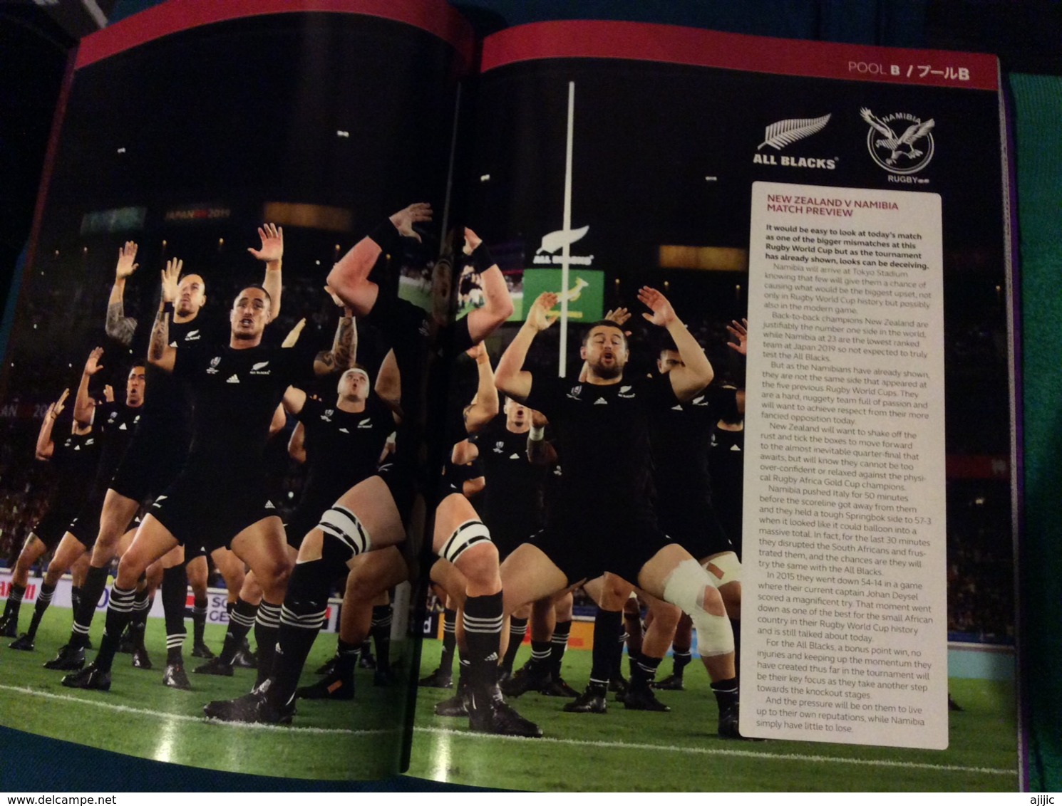 Rugby World Cup Japan 2019. Official Program Match NEW-ZEALAND Vs NAMIBIA, 116 Luxurious Color Pages English & Japanese - Sports