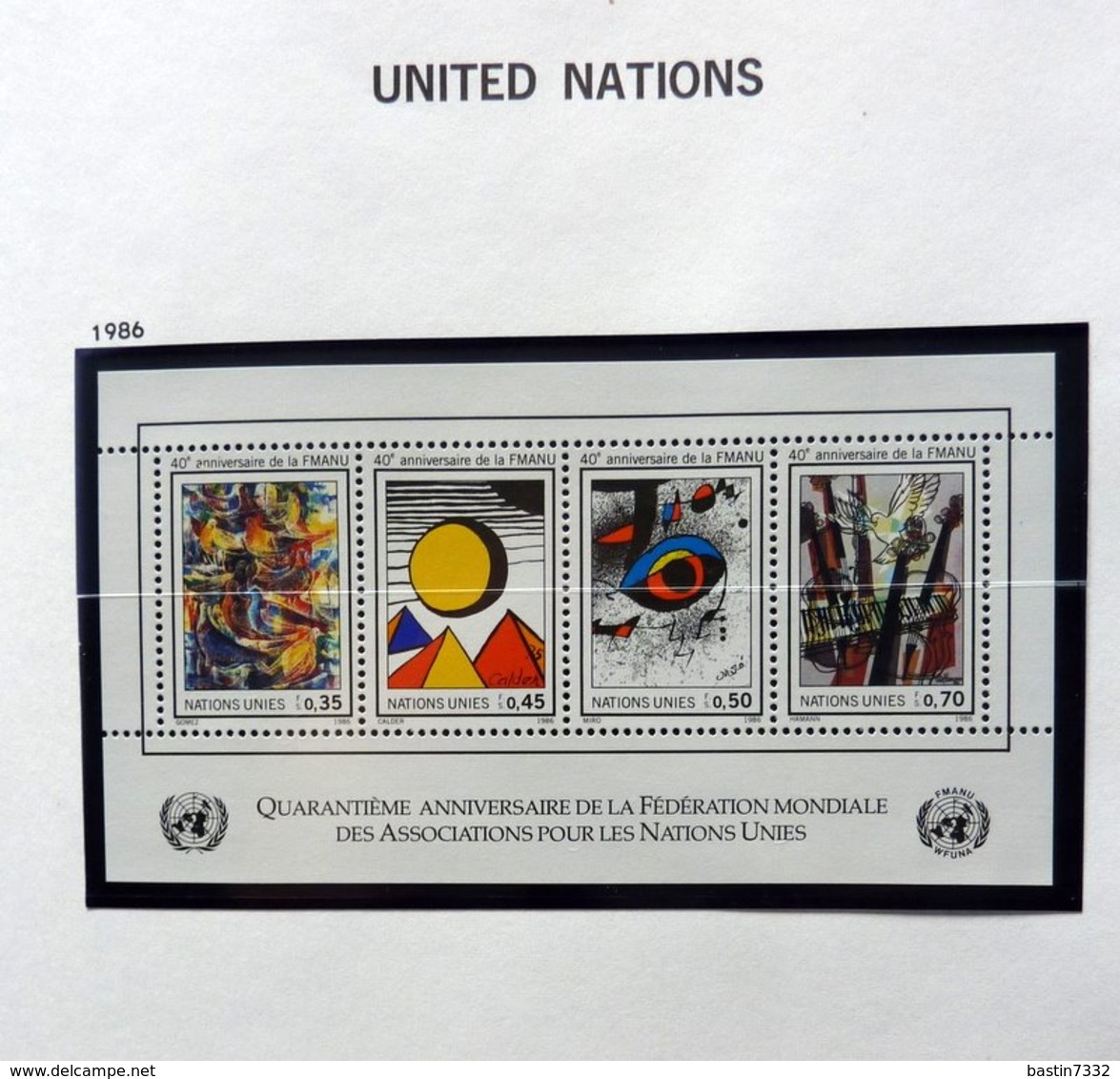 United Nations/Netherlands/Suriname/Netherlands Antilles/Netherlands New Guinea on album pages