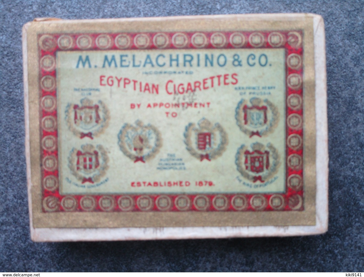 M. MELACHRINO & CO. - Egyptian Cigarettes - Boites De 10 Cigarettes Dont 3 Présentes - Autres & Non Classés