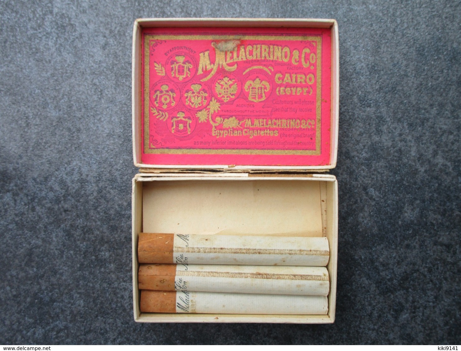 M. MELACHRINO & CO. - Egyptian Cigarettes - Boites De 10 Cigarettes Dont 3 Présentes - Autres & Non Classés